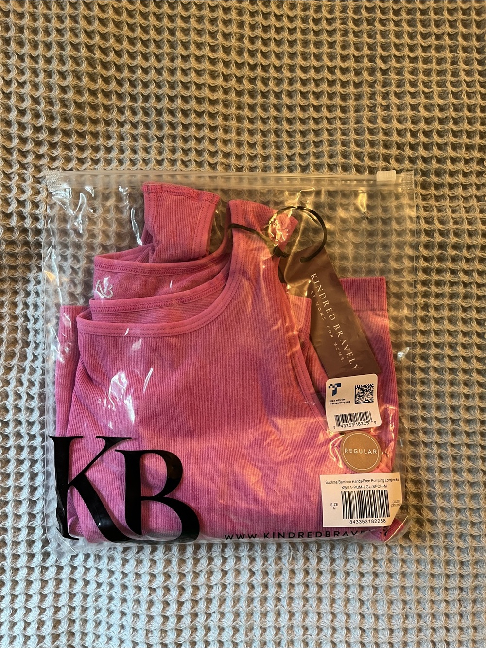 Kindred Bravely Rose Pink Maternity Hands-Free Pumping Cropped Tank Top